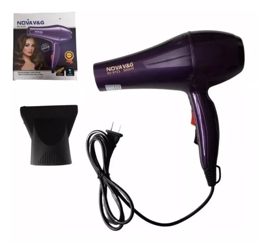 SECADOR DE CABELLO NOVA NV-9103 VIOLETA