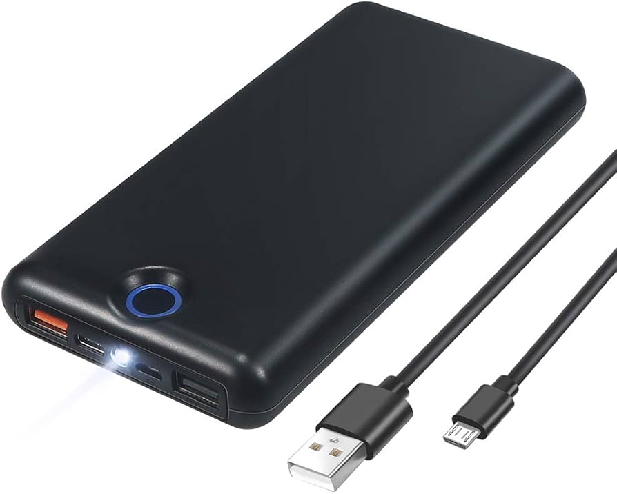 CARGADOR PORTÁTIL Y LINTERNA 2000 MAH DE CARGA RÁPIDA